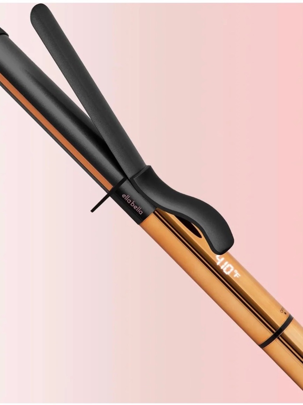 BRAND NEW Ella Bella Copper Ceramic Curling Iron - Black & Copper - 1 inch